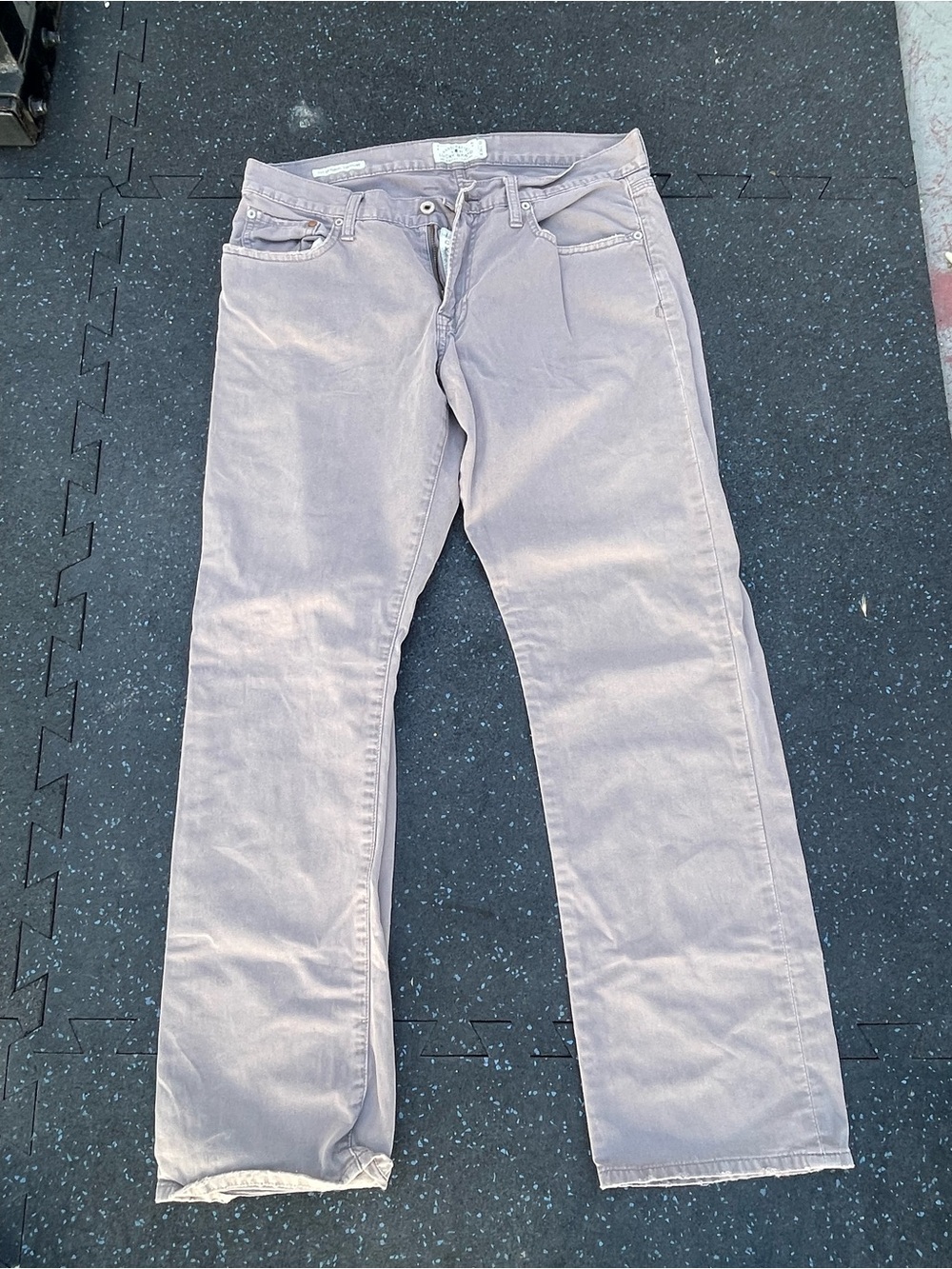 Lucky Brand Gray Straight Waist Jeans